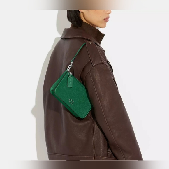 COACH Pouch Bag With Signature Canvas - Picture 3 of 15